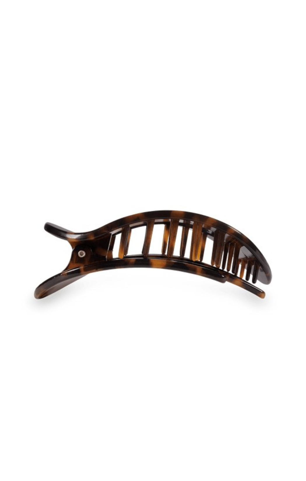 Tortoise Medium Flat Round Clip