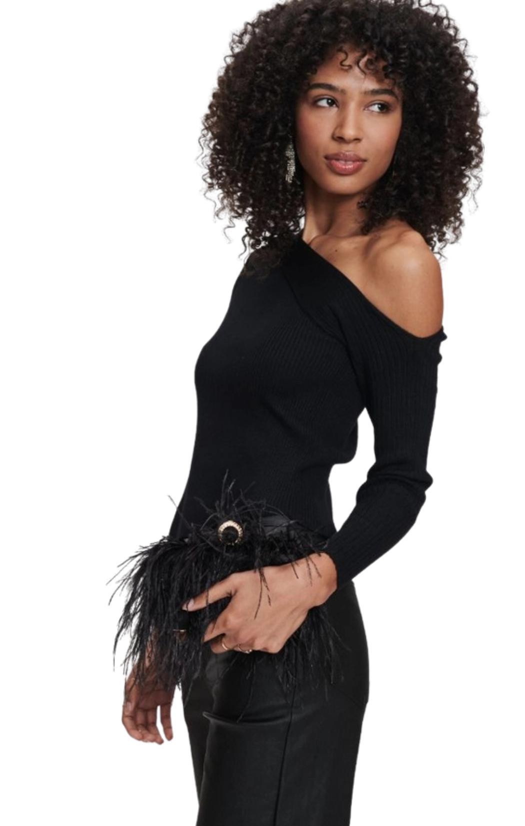 Harlow Feather Evening Bag