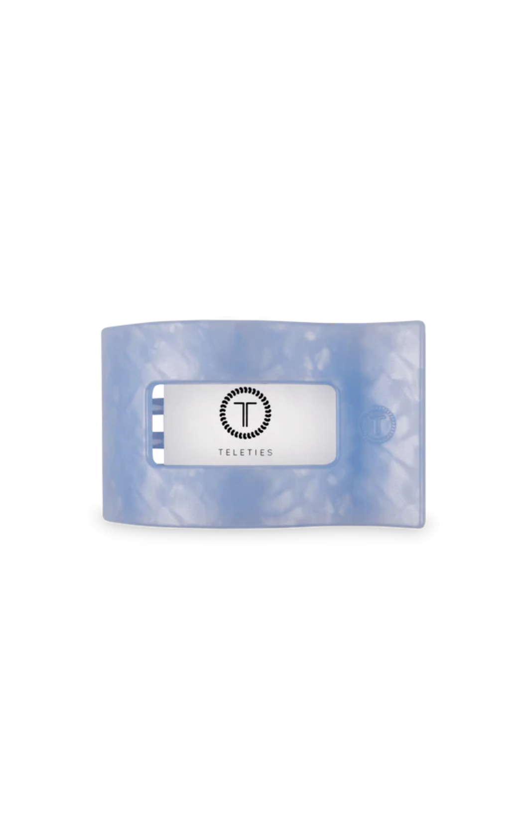 Blue Lagoon Medium Flat Rectangle Hair Clip