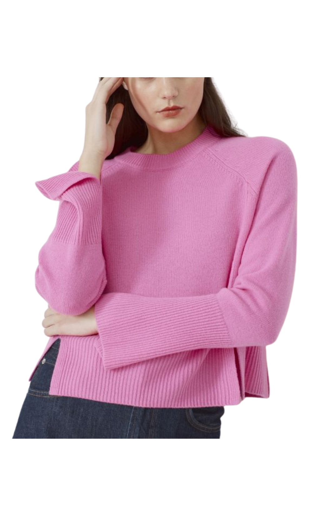 Raglan Crew W/ Side Slits