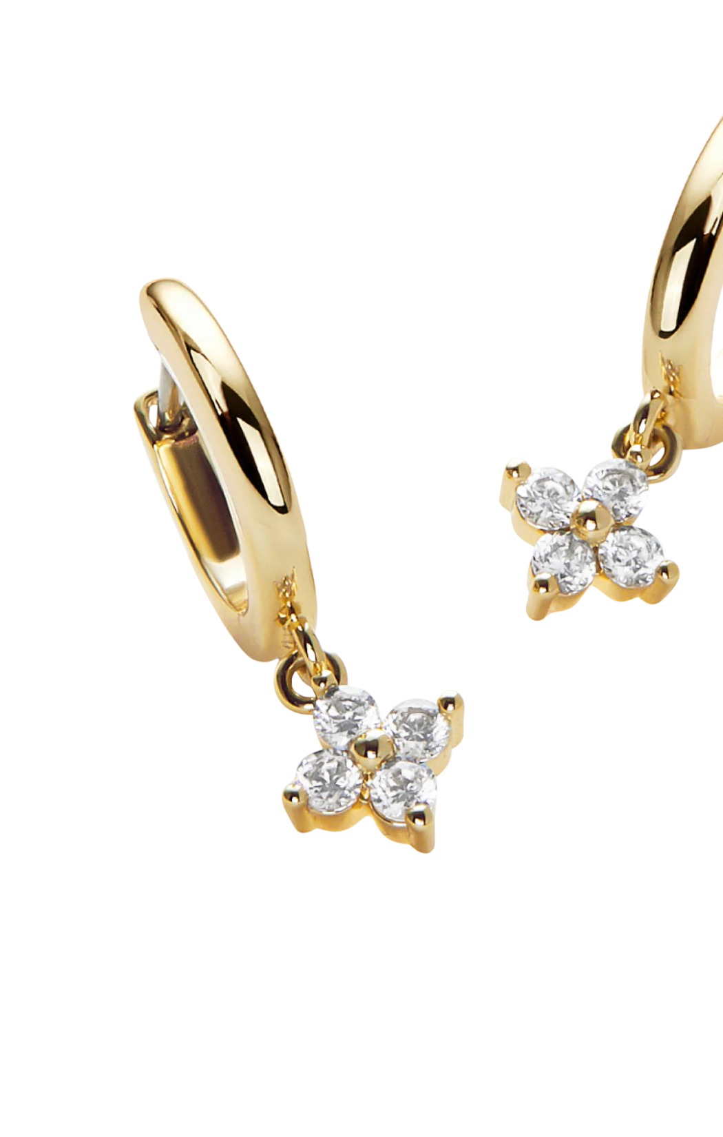 Angela Huggie Hoop Earrings