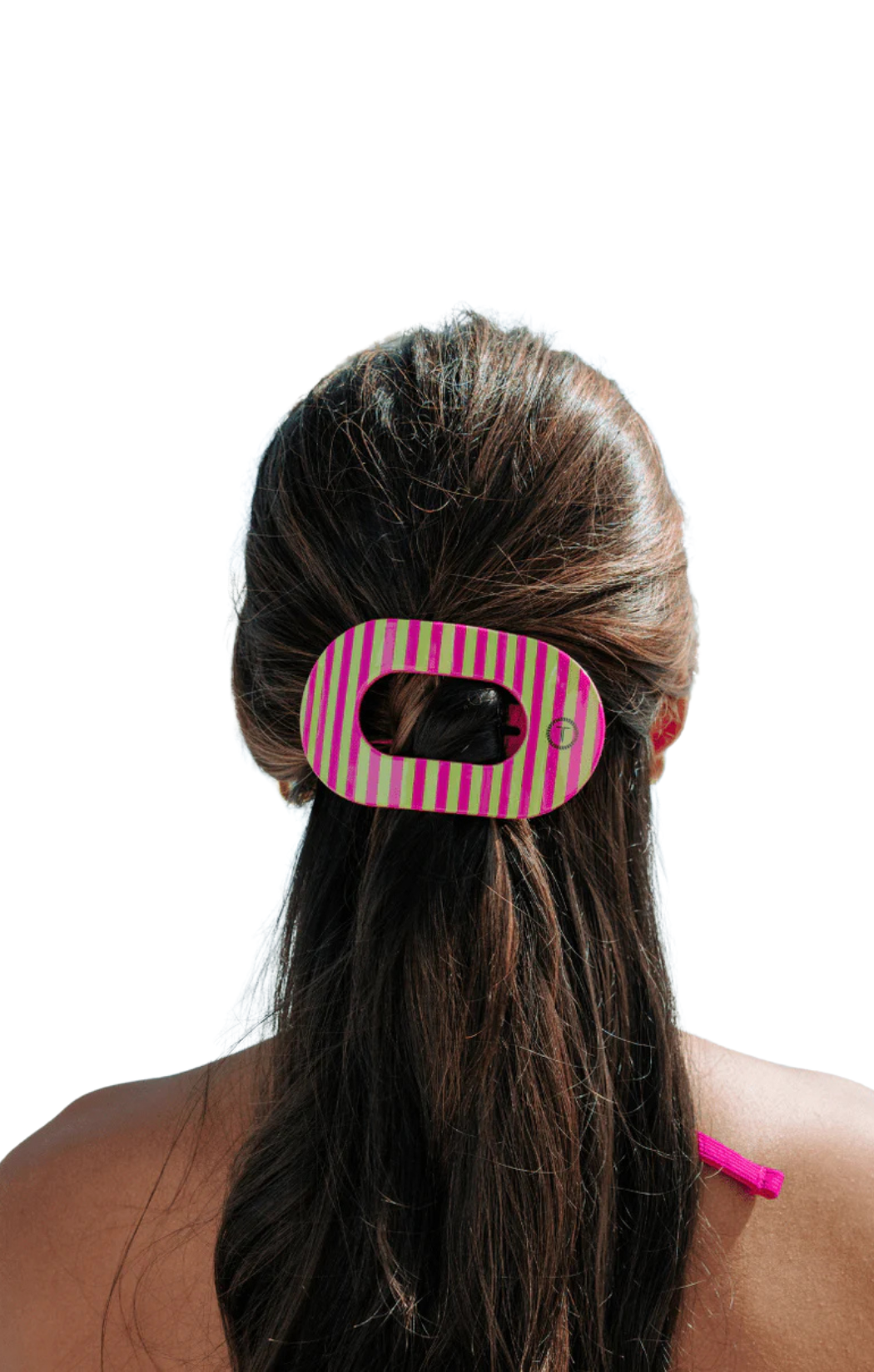 Flat Round Summer Crush Medium Hair Clip