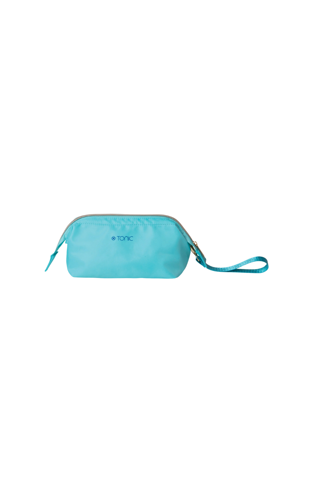 With a unique wire frame, this makeup bag remains open while you use your favourite cosmetics. With three handy pouch pockets inside, it's easy to stay organised. Aqua blue by Tonic.