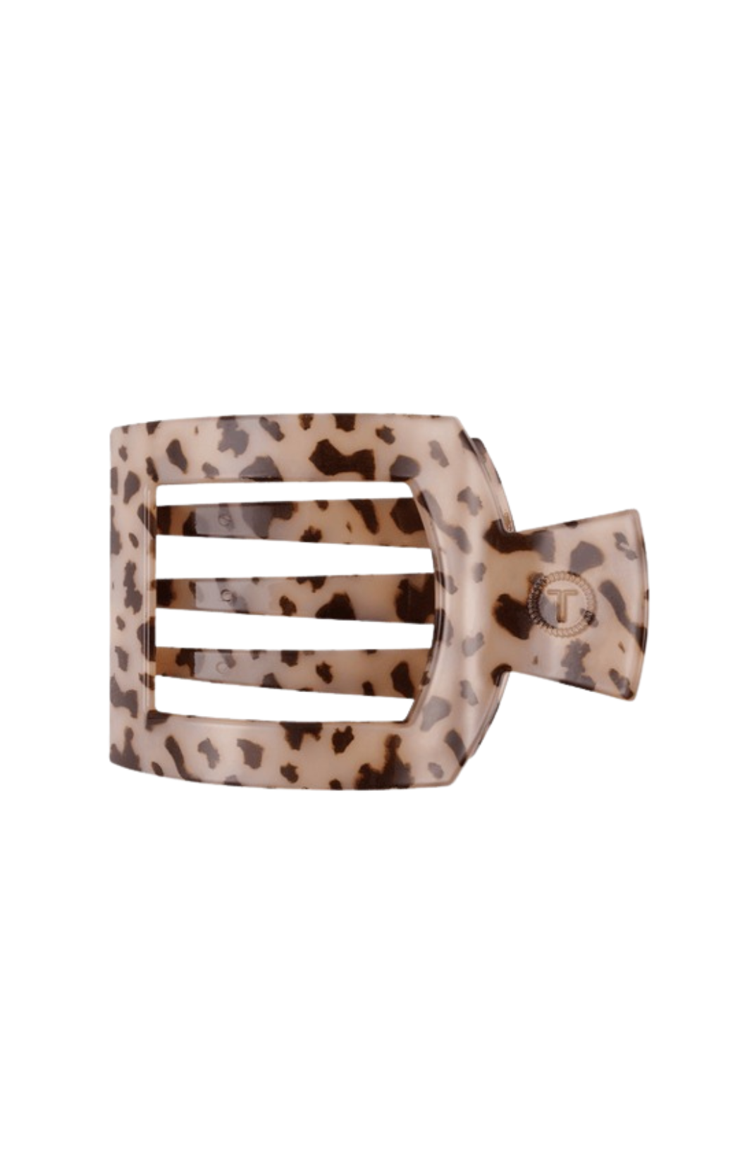 Blonde Tortoise Large Flat Square Clip