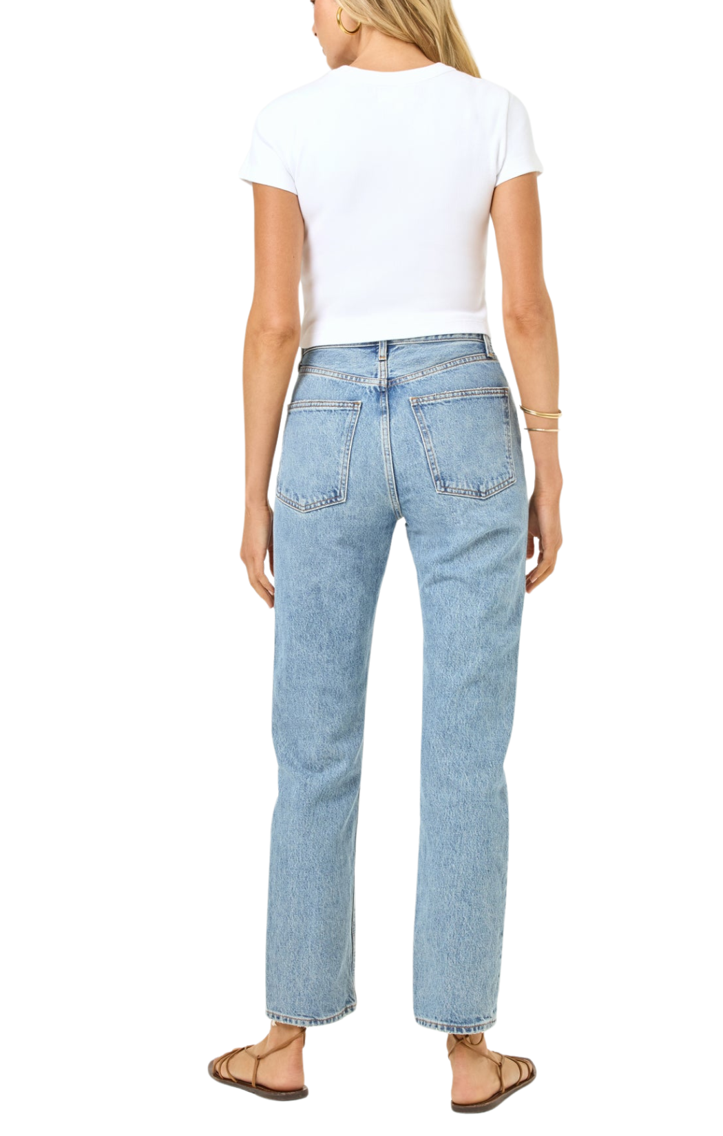 l space white julia tee crewneck cropped short sleeve