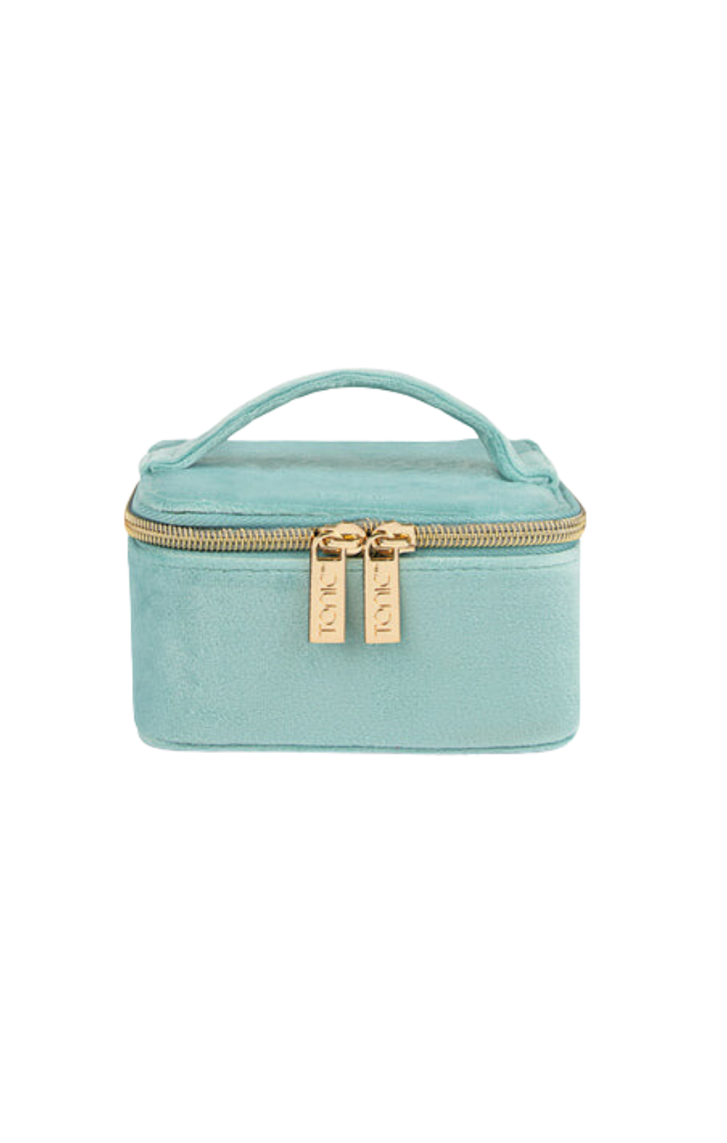 luxe velvet jewelry cube jewellery carrier case travel