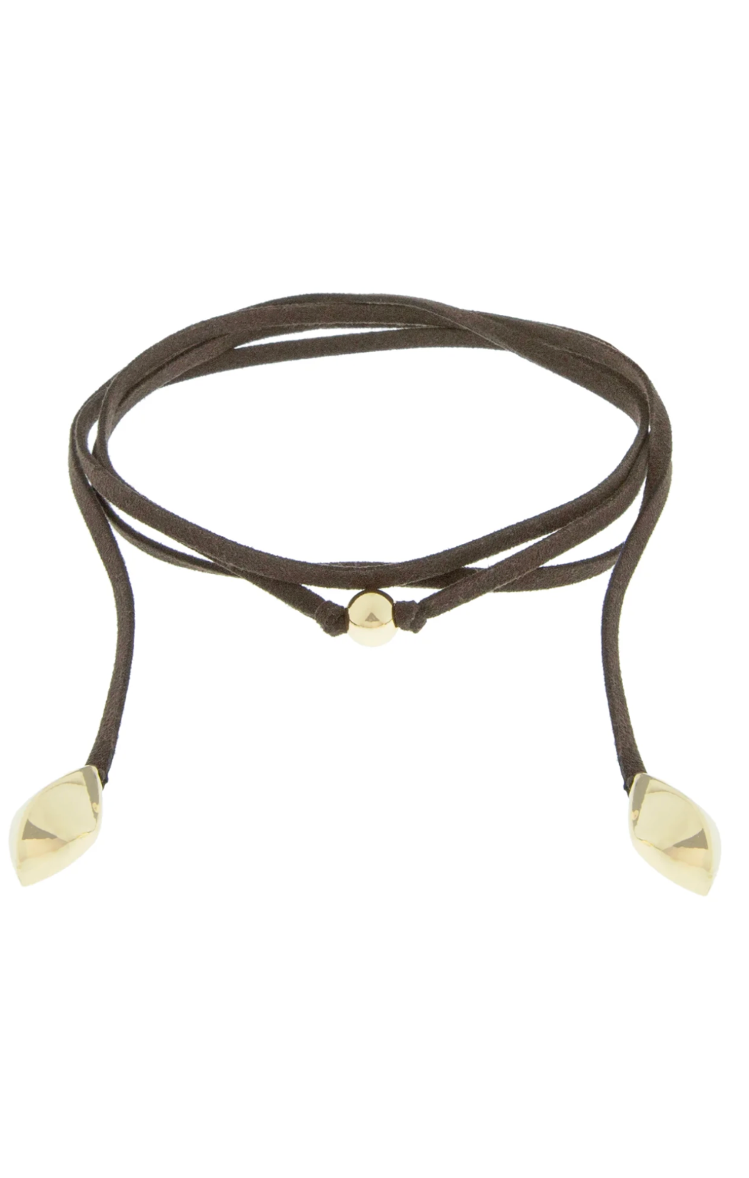 Suede Cord Charm Necklace