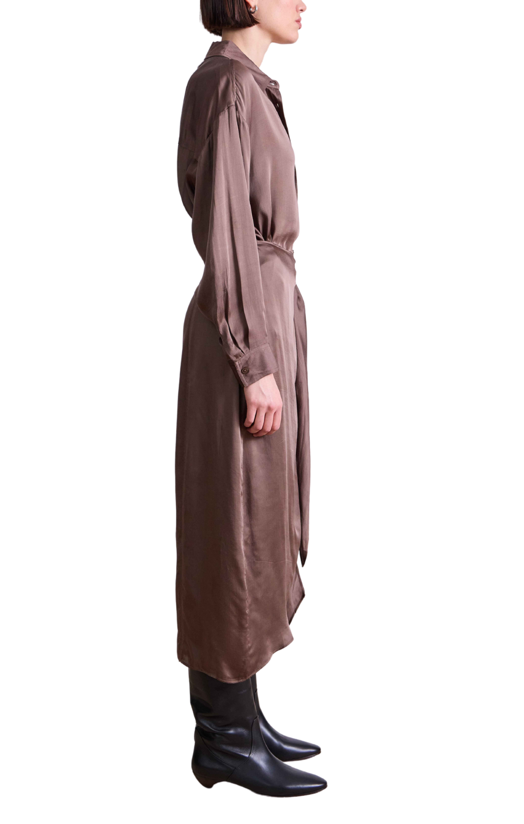 Alessandra Sarong Shirt Dress