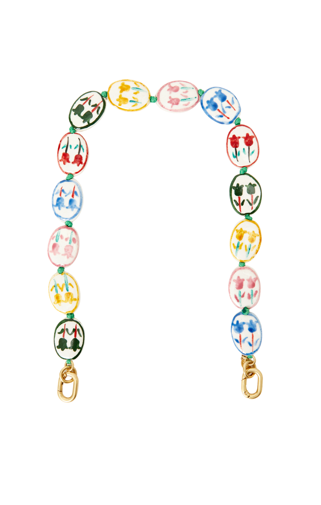 Porcelain Flower Shortie Strap