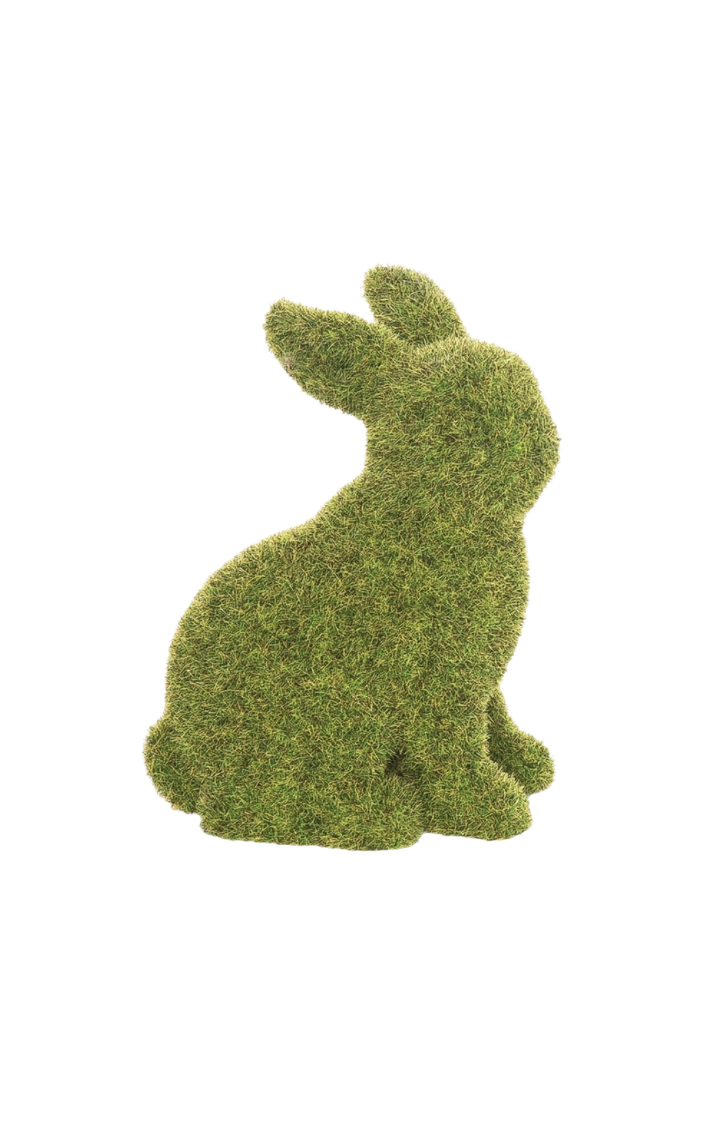 Easter Flocked Sitting Bunny Decorative Figurine