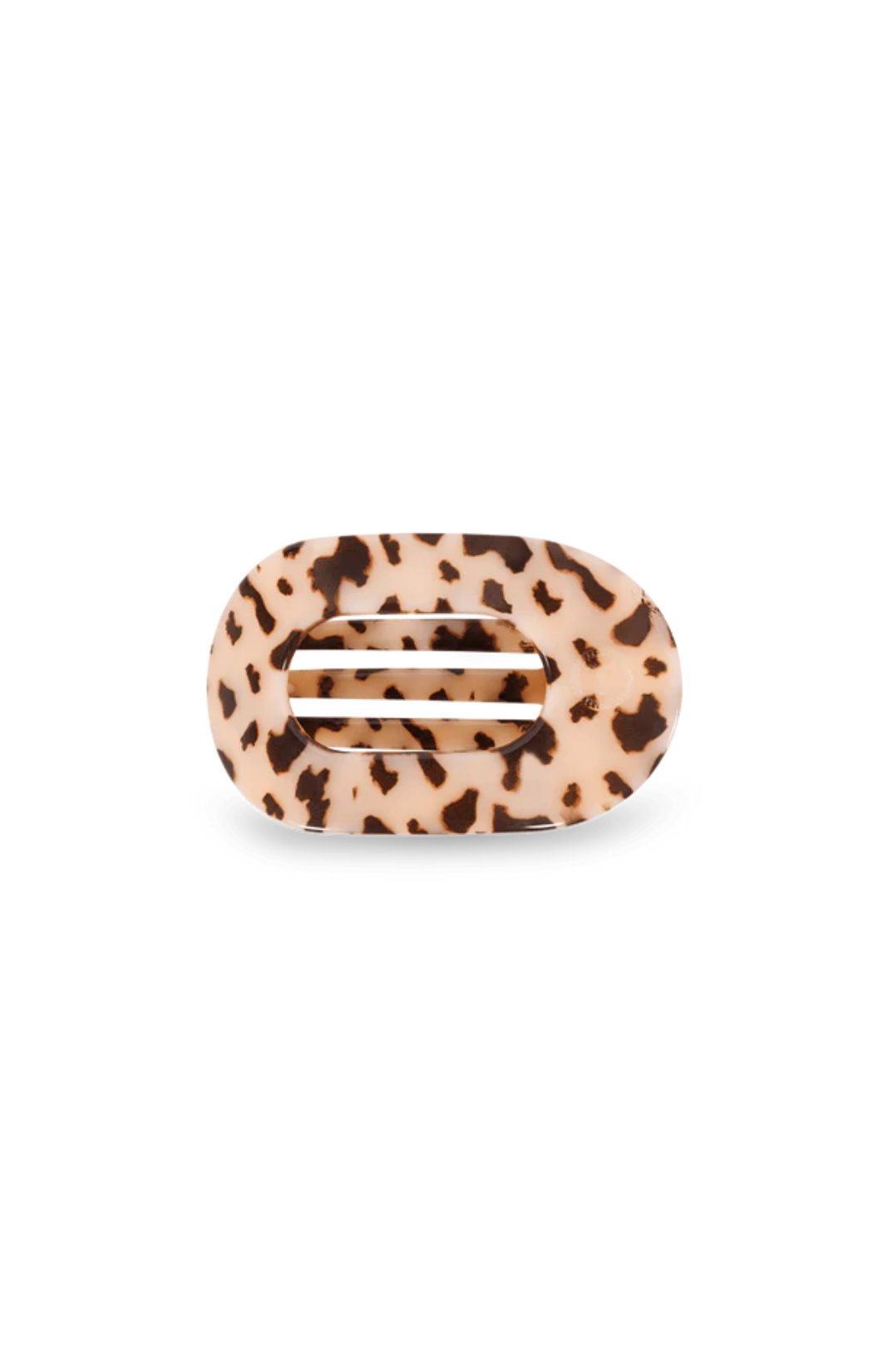 Blonde Tortoise Small Flat Round Hair Clip