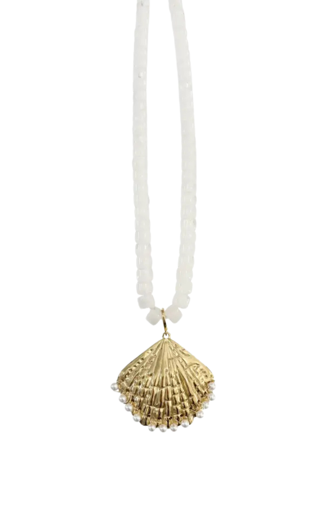 Camila Beaded Necklace with Pearl Shell - Style 2