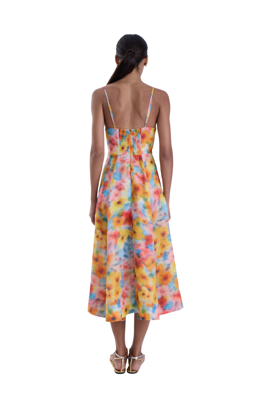 June Print Midi Dress
