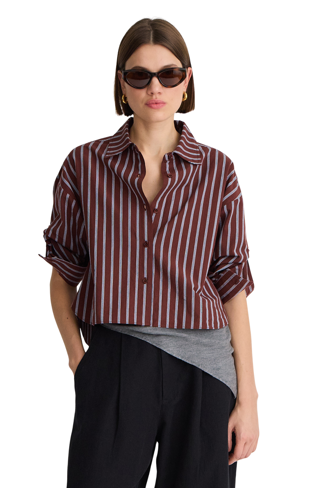 Cropped Isolde Button Down
