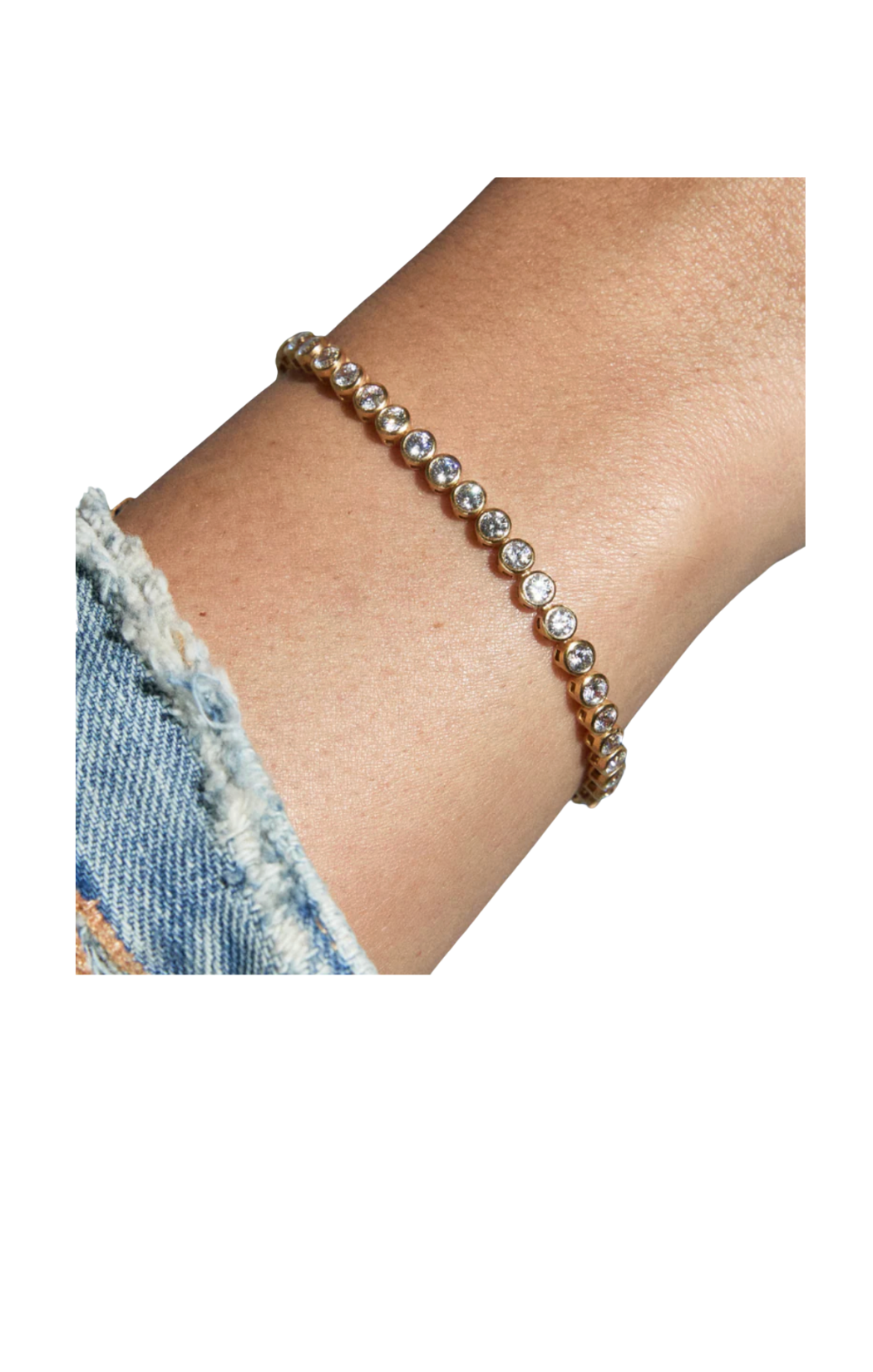 Bezel Tennis Bracelet