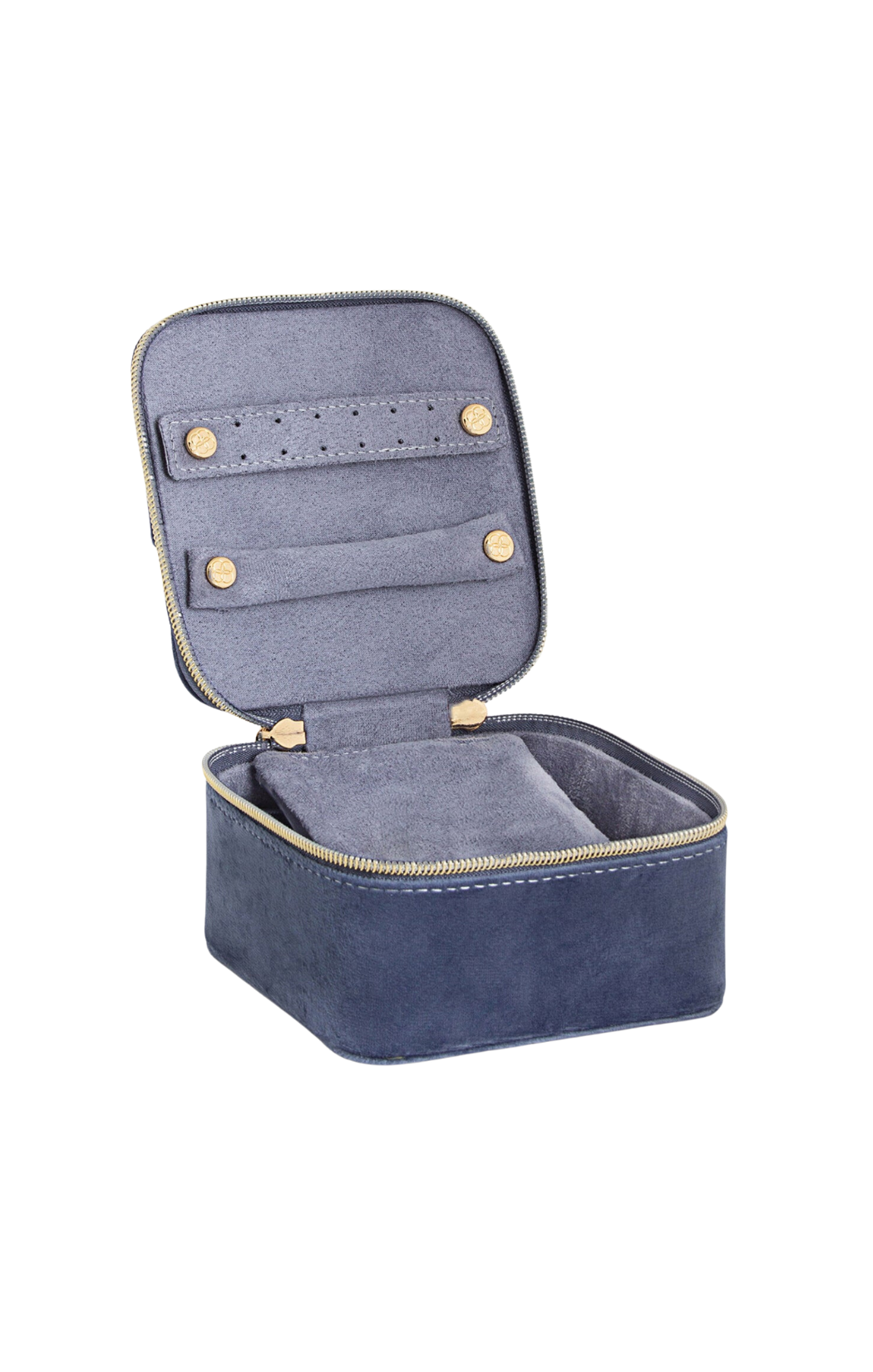 luxe velvet jewelry cube jewellery carrier case travel