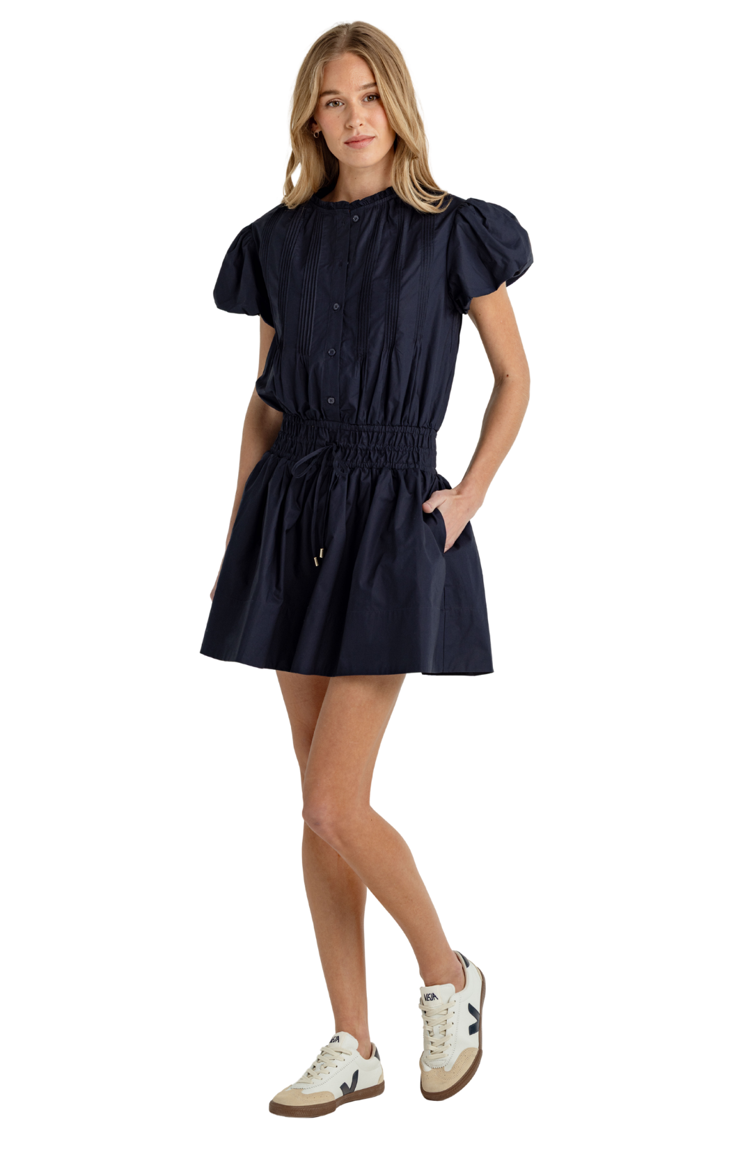 poplin dress Cotton Poppy Vintage Color:PINK-MULT Bohemia Only Belle Short Sleeve From weekend errands to