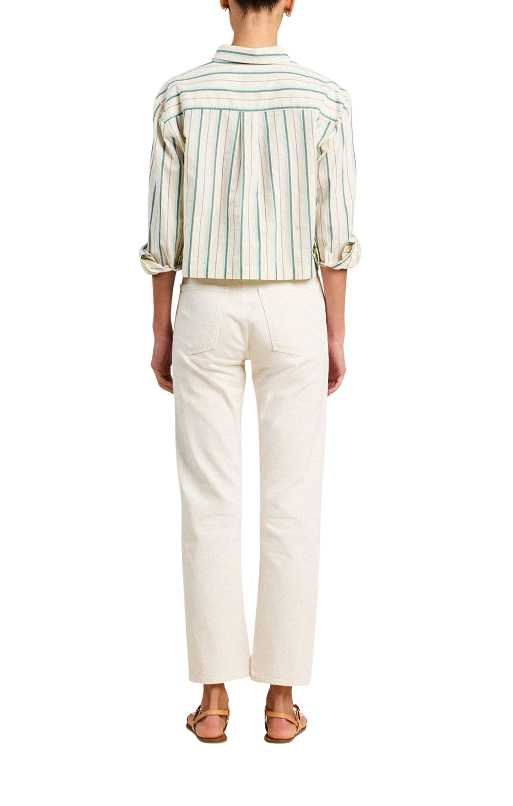 Nessa Shirt Verde Stripes