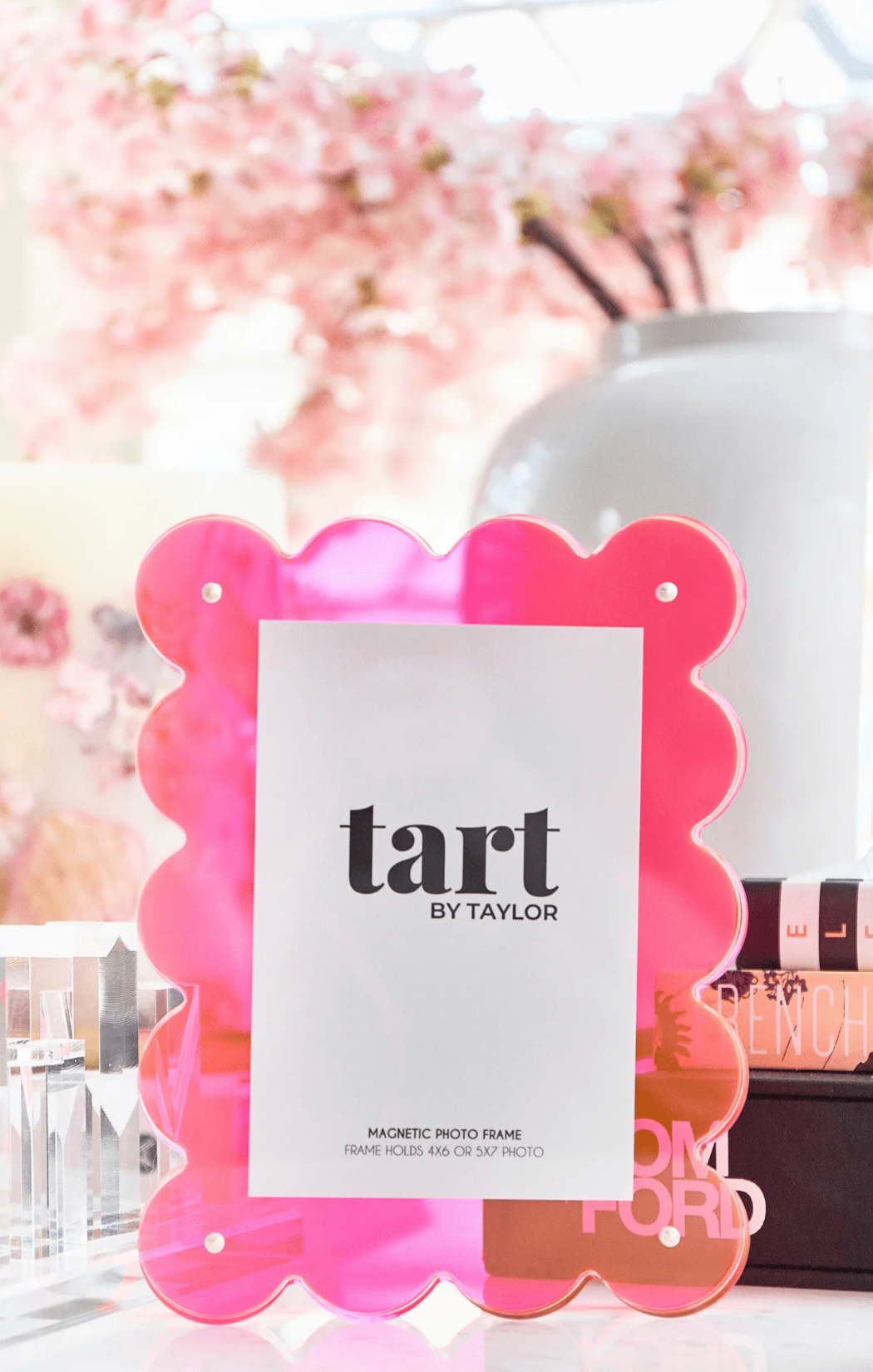 Neon Pink Acrylic Frame