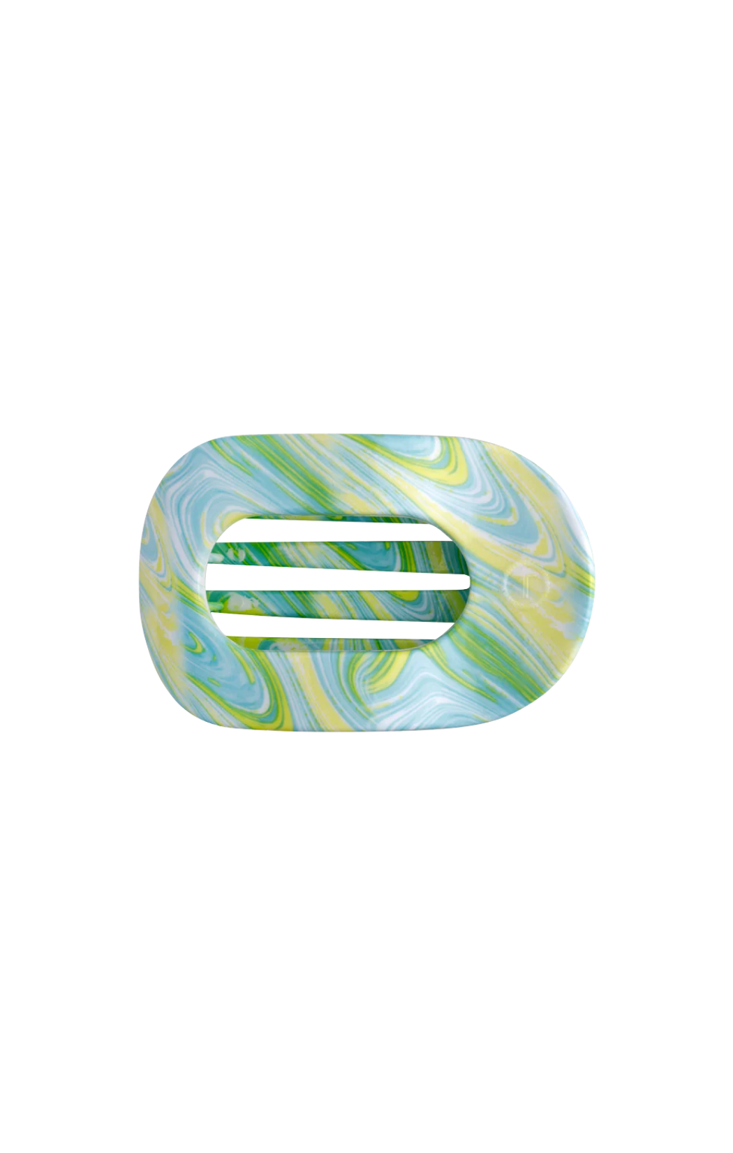 Flat Round By the Sea Shore Medium Hair Clip