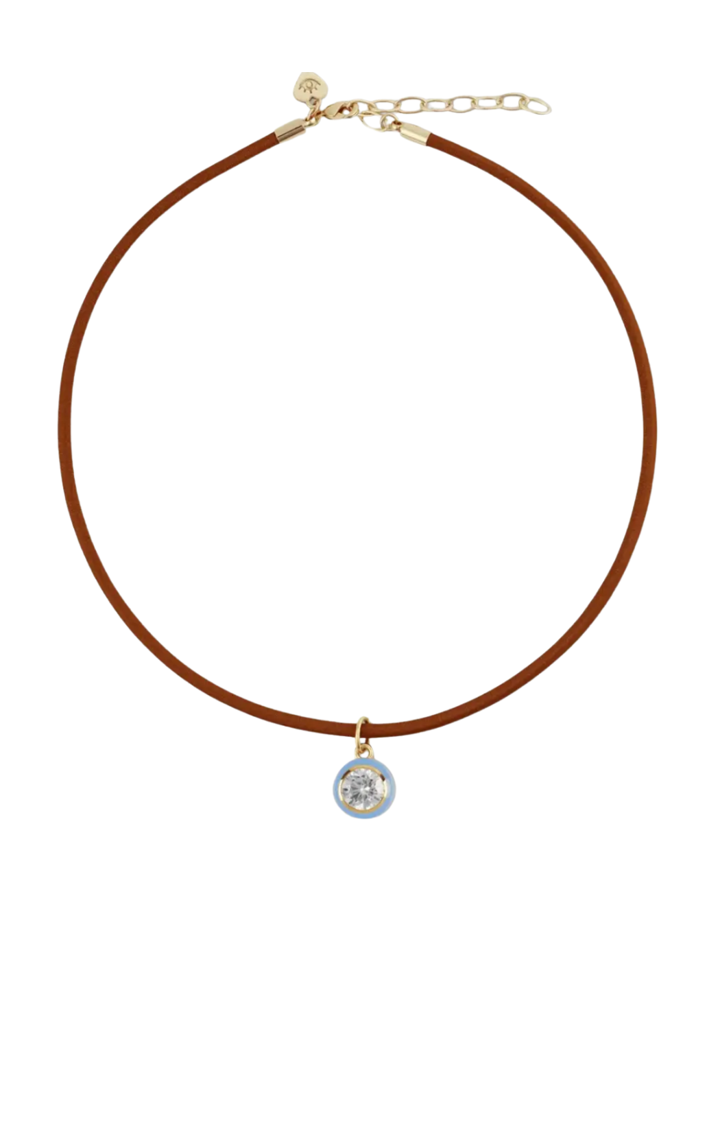 Bezel Clasp Cord Necklace