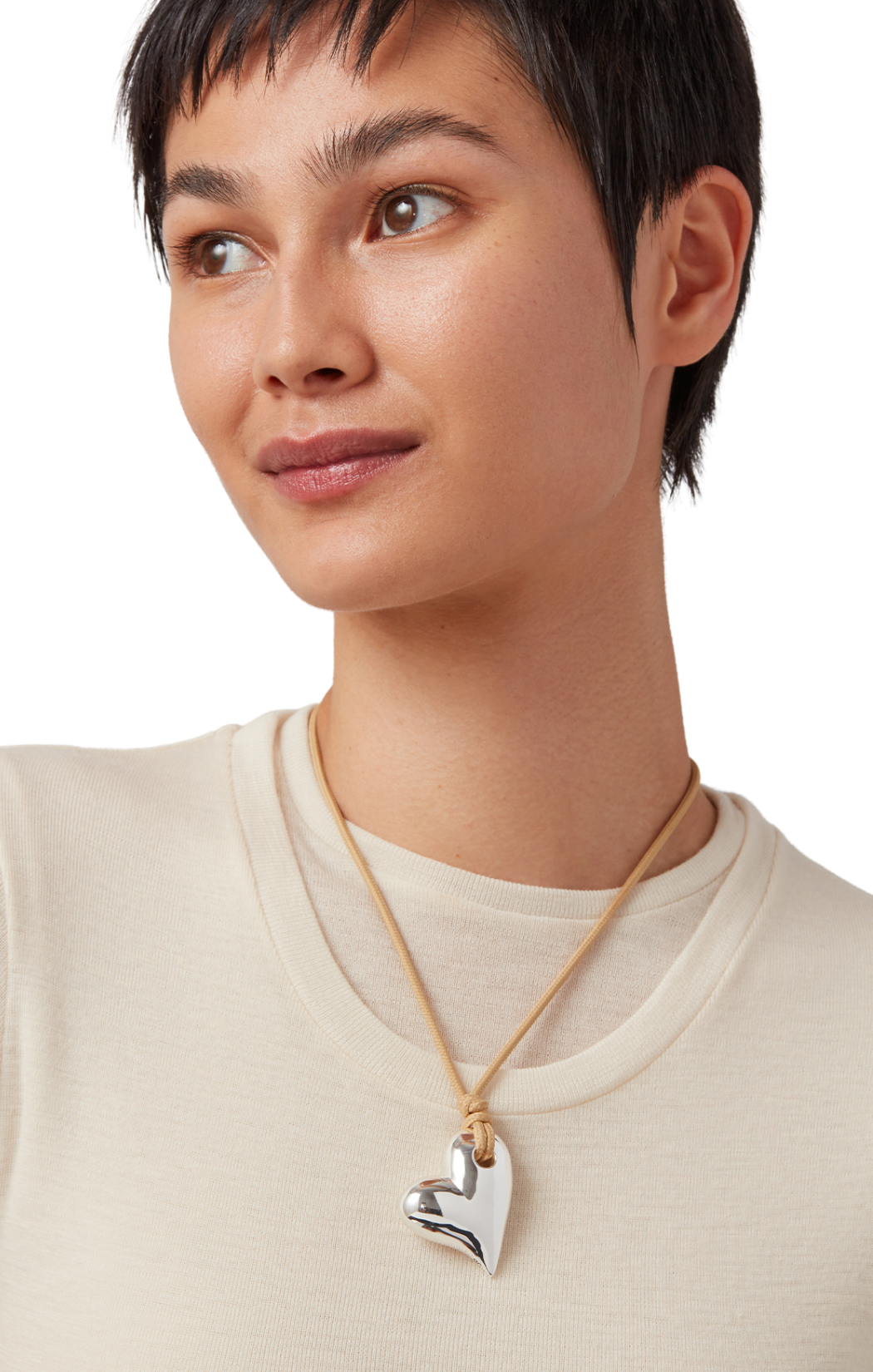 Art Heart On A String Necklace