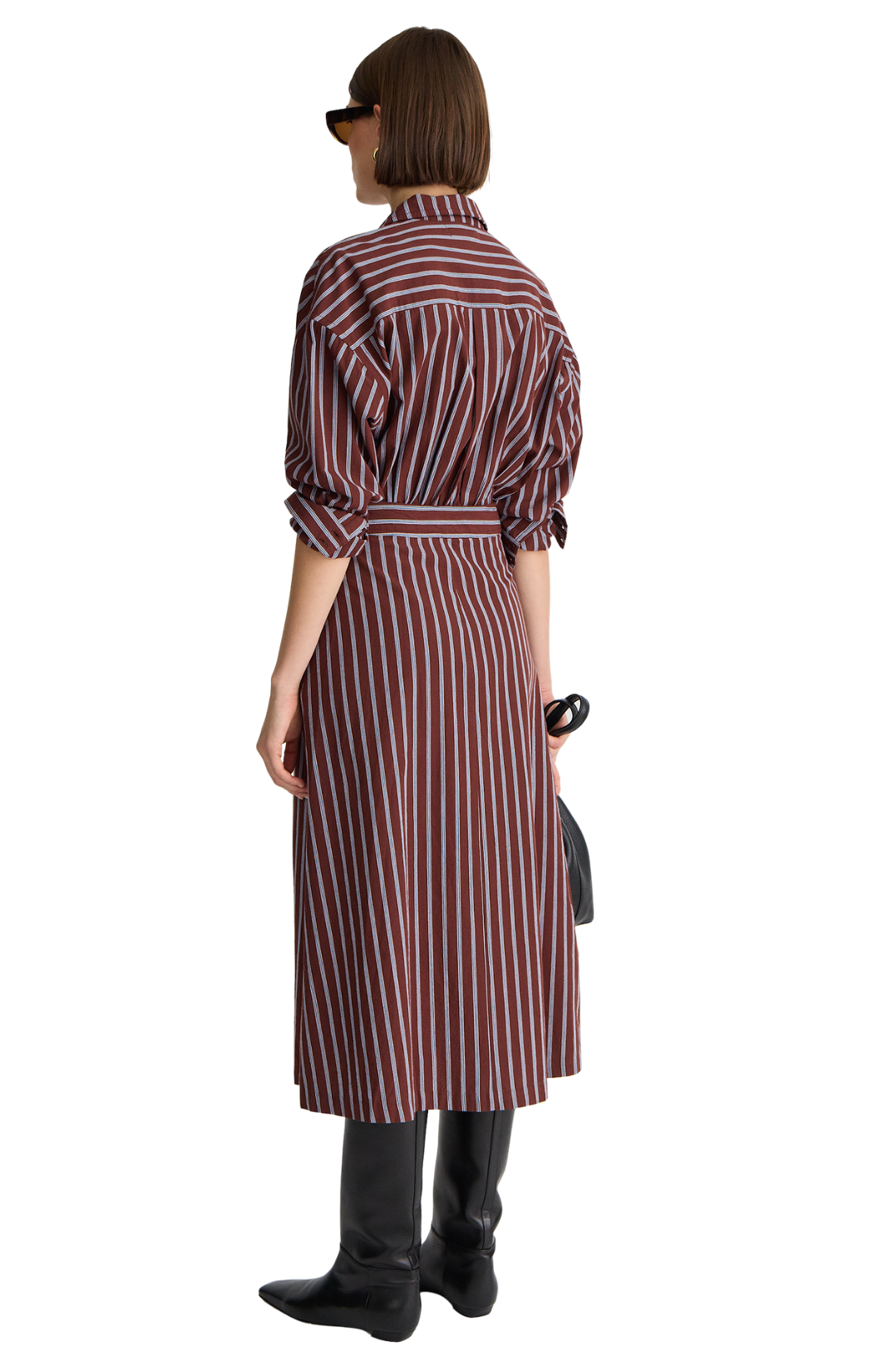 Sonia Striped Wrap Dress