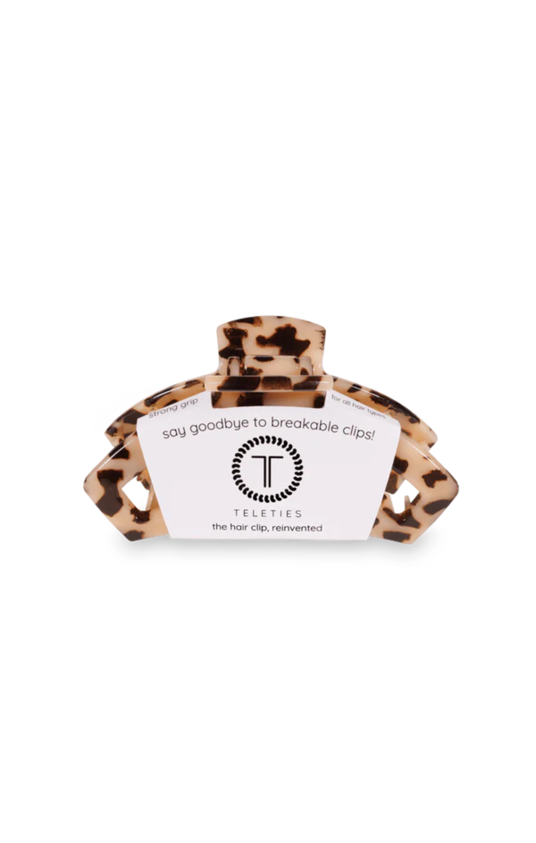 Open Blonde Tortoise Small Hair Clip