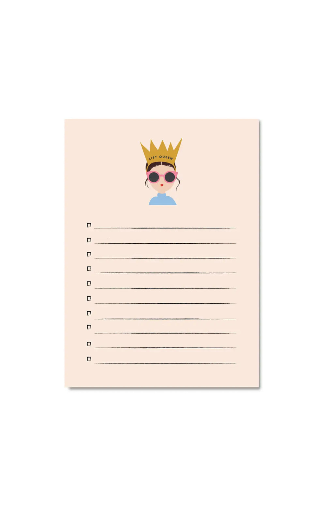 List Queen Brunette Notepad