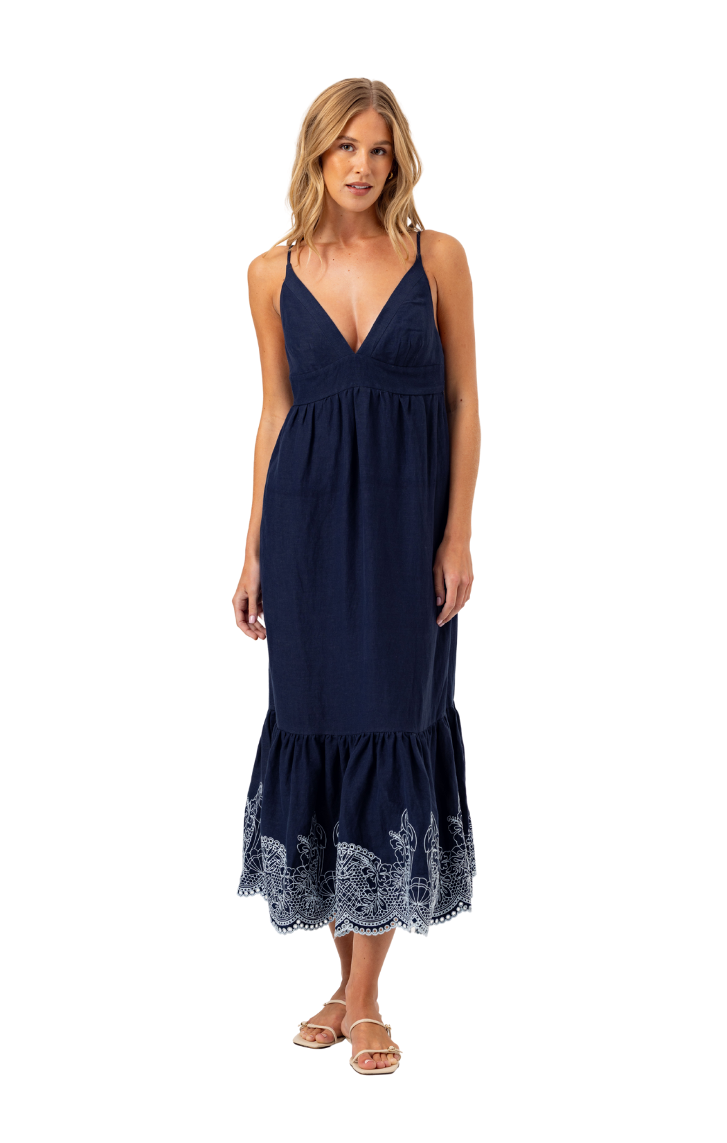 Embroidered Felton Dress