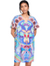 This airy slip-on silhouette is splashed with a largescale, jungle-inspired Morpho Mosaic placement print and works great as a dress or coverup. Marie Oliver Ollie Dress.