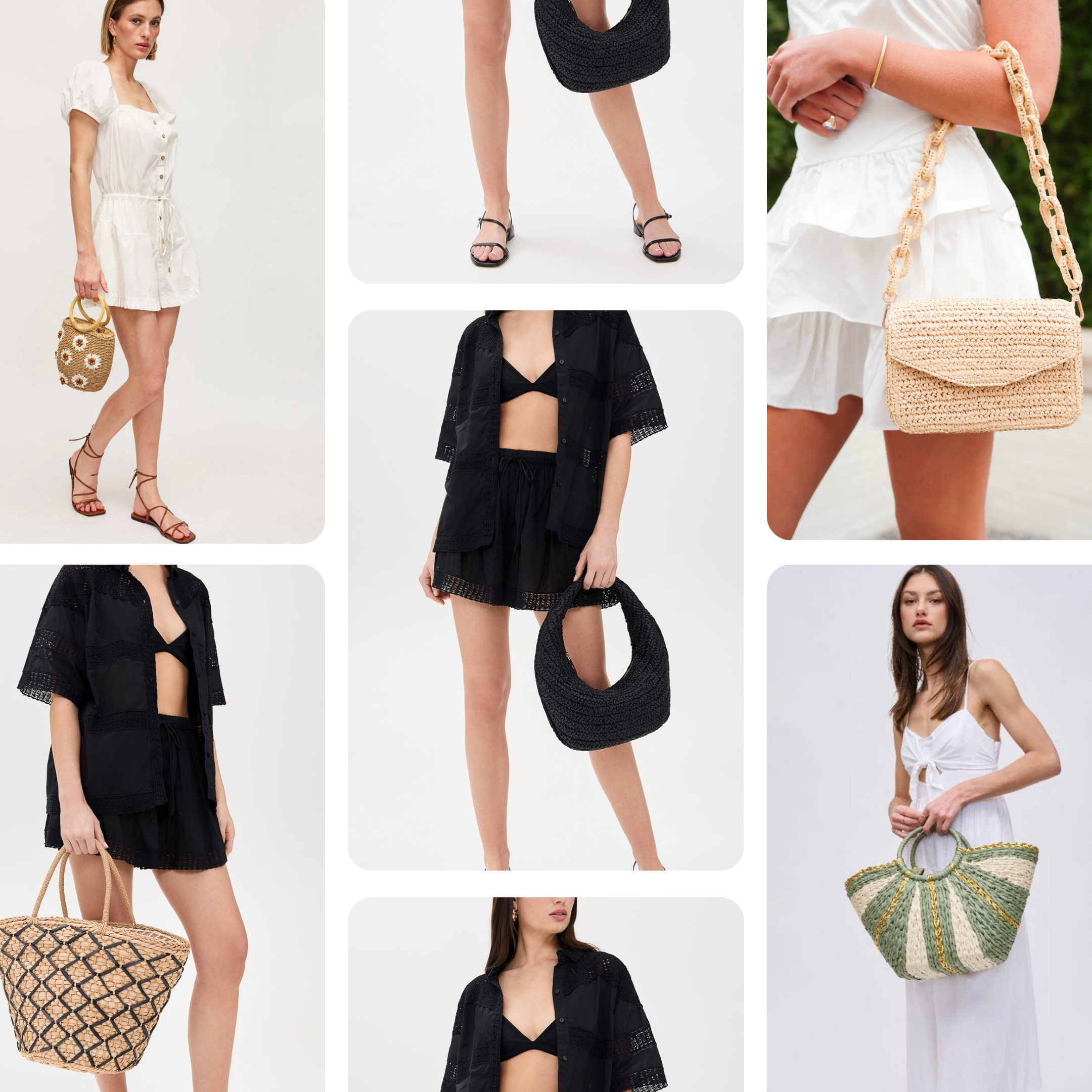 Effortless Summer Style: Raffia bags