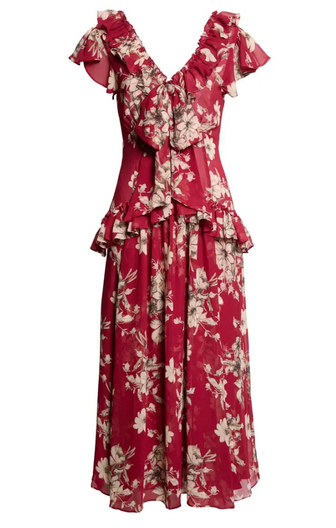 Handsketched Floral Tatum Dress