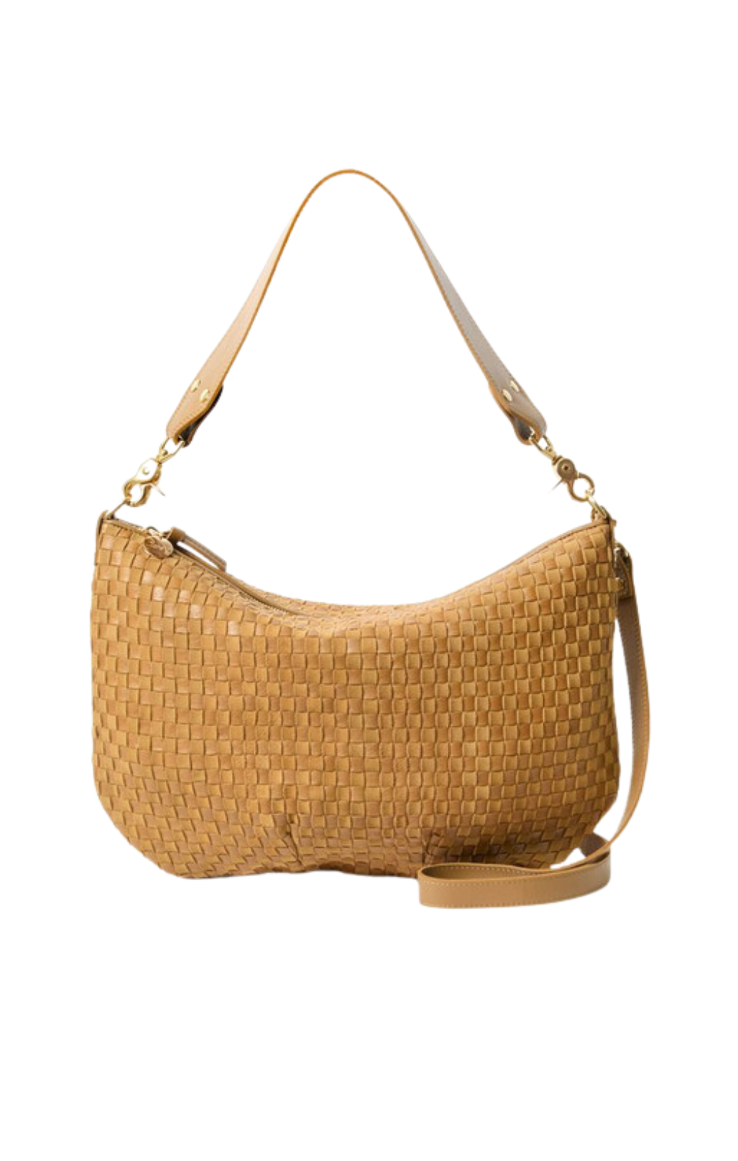 Moyen Messenger - Leather & Suede Woven Checker