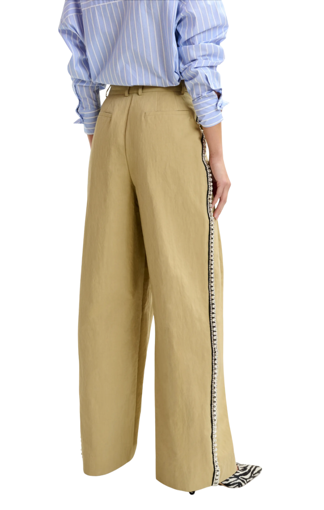 Rhinestone Tape Pants