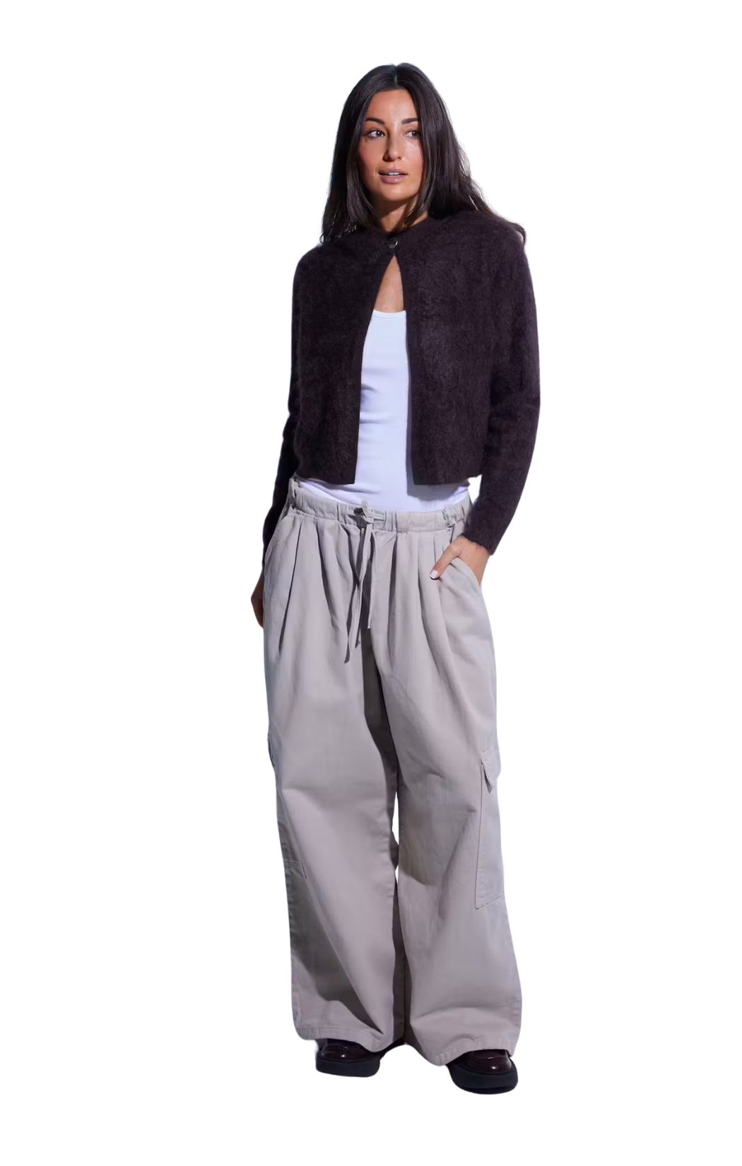 Brushed Dolomite Drift Cardi