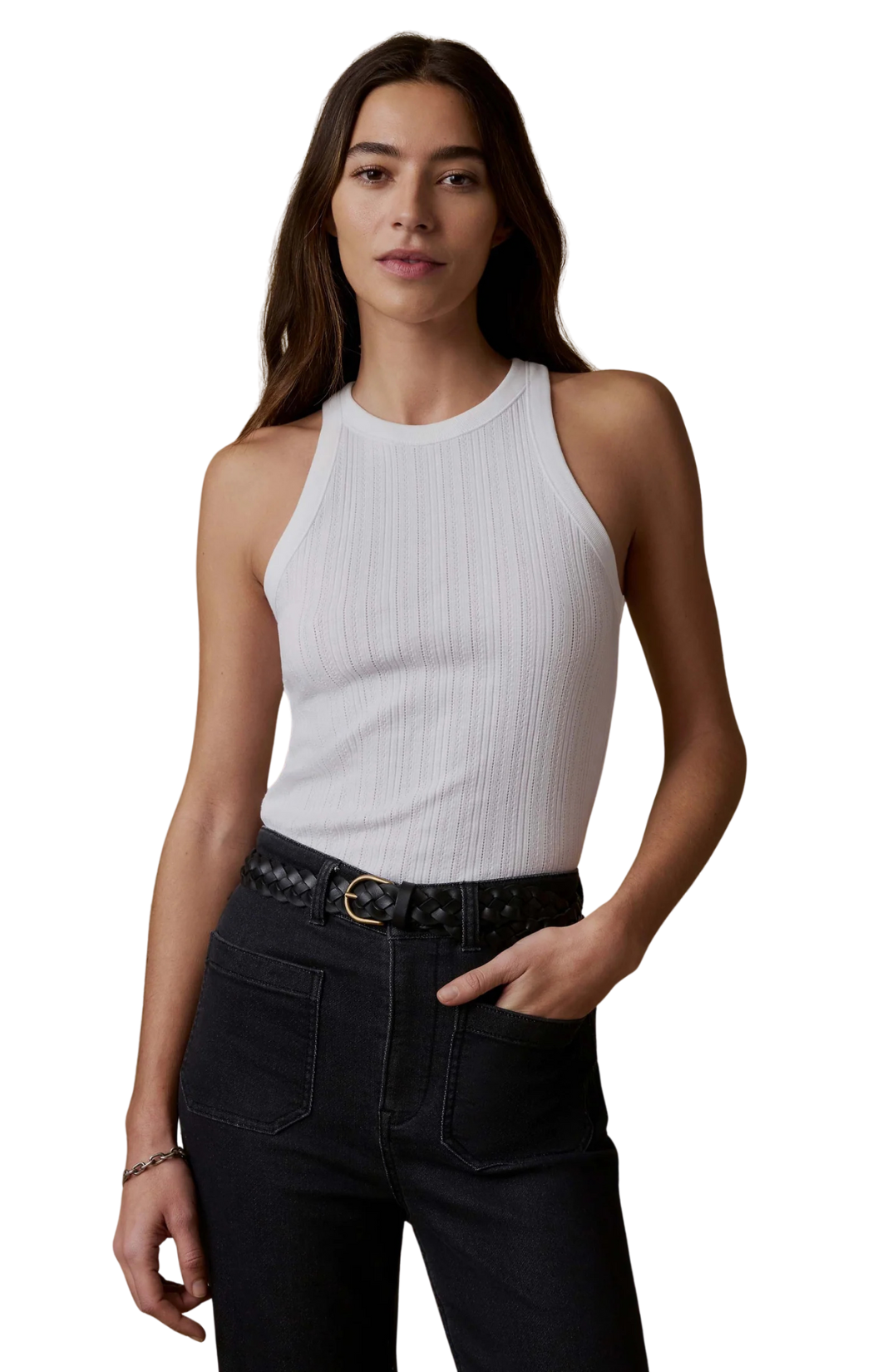 Paradise Pointelle Tank