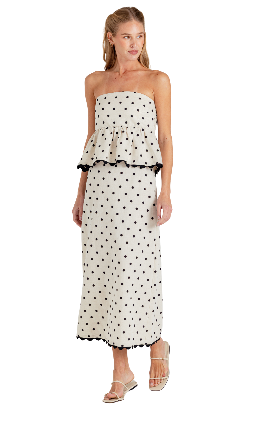 Polka Dot Davis Top