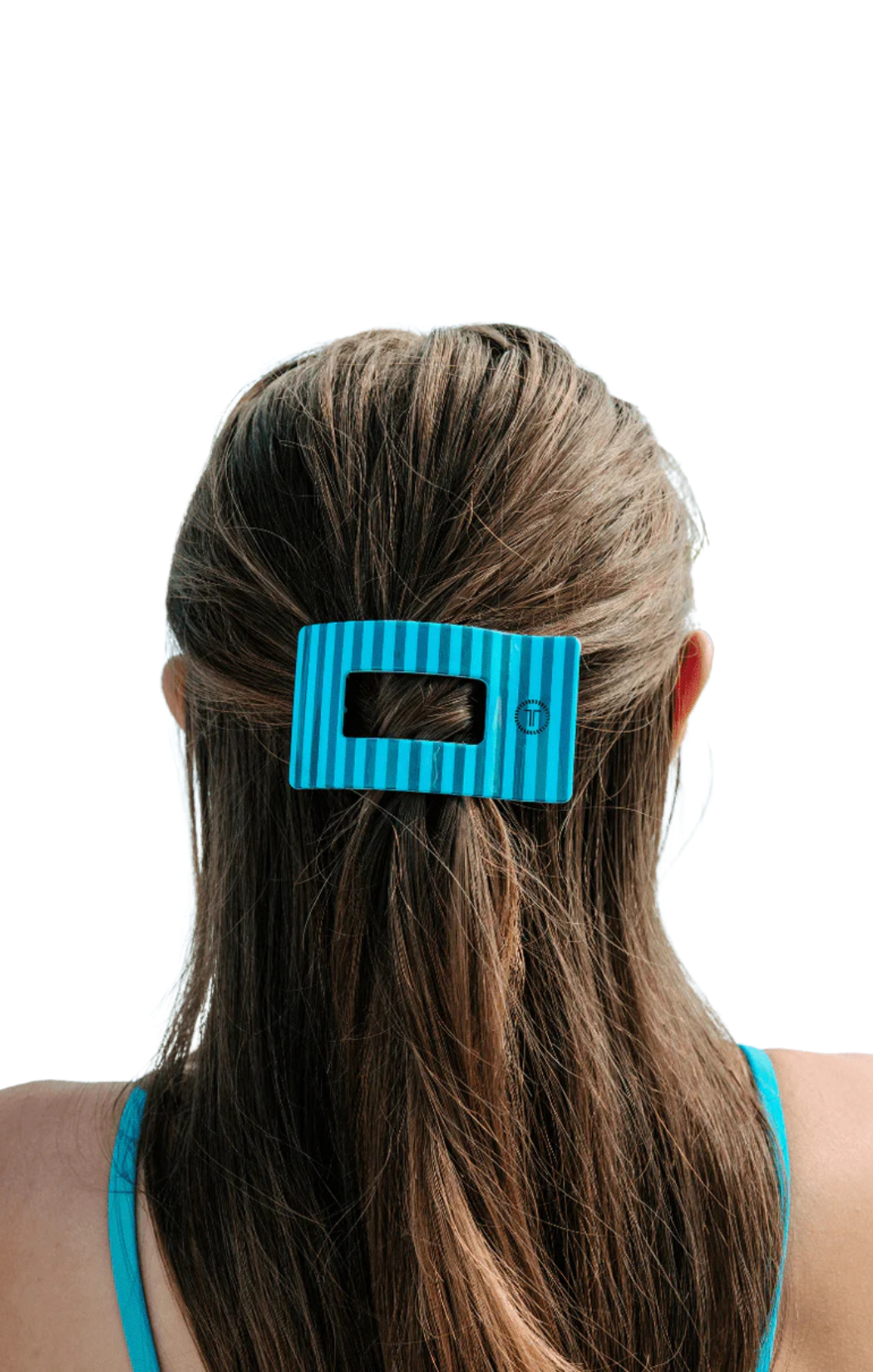 Flat Splash Zone Medium Rectangle Hair Clip