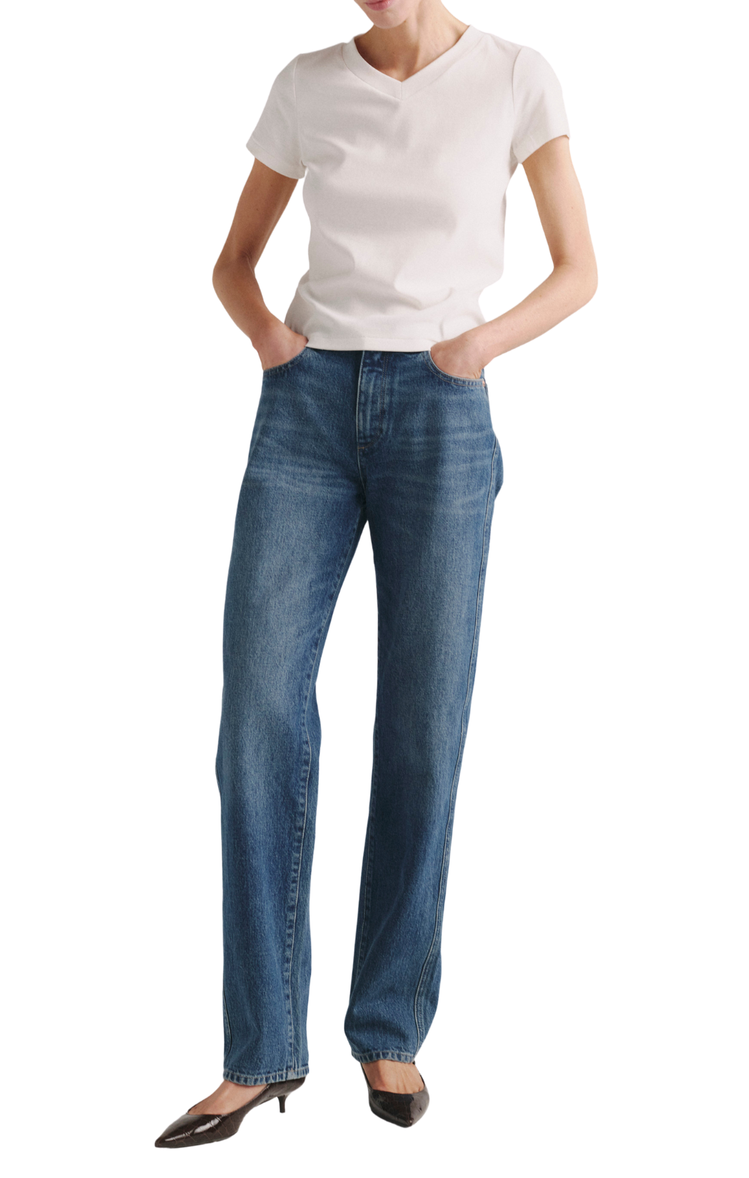 Shrunken Tee V-Neck