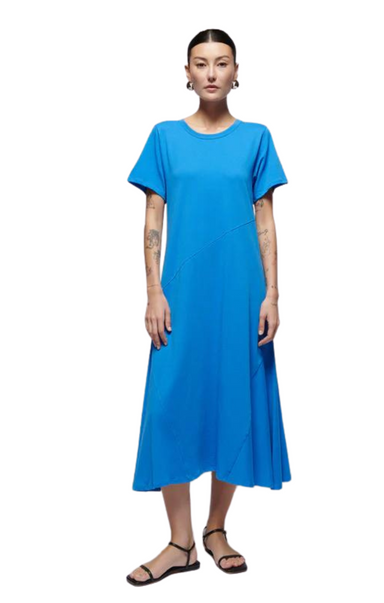 Eileen Solid T-Shirt Dress by Nation LTD Blue