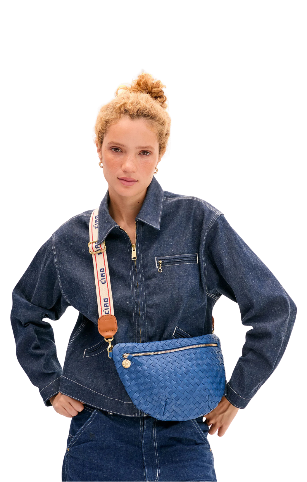 Adjustable Crossbody Strap - Ciao with Double Stripe