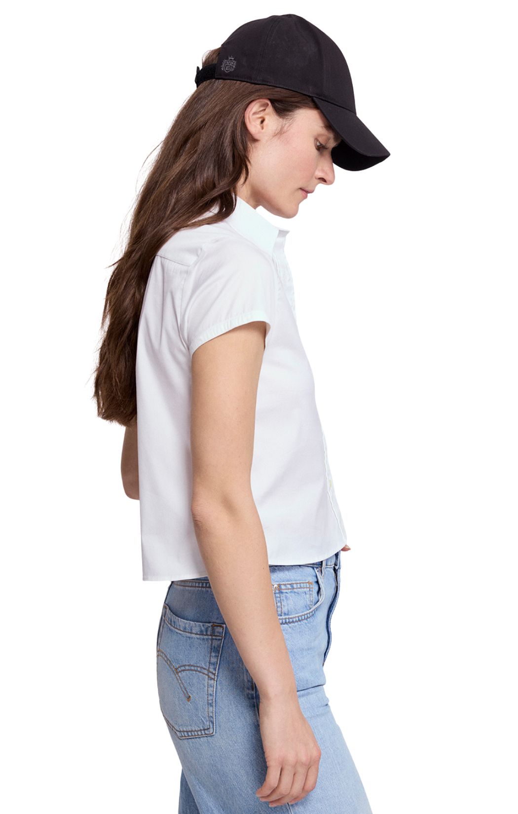The Boxy Short Sleeve Cropped Shirt