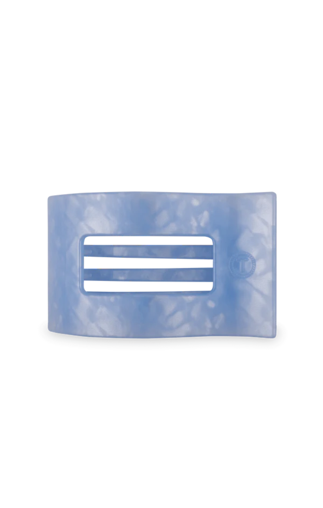 Blue Lagoon Large Flat Rectangle Hair Clip