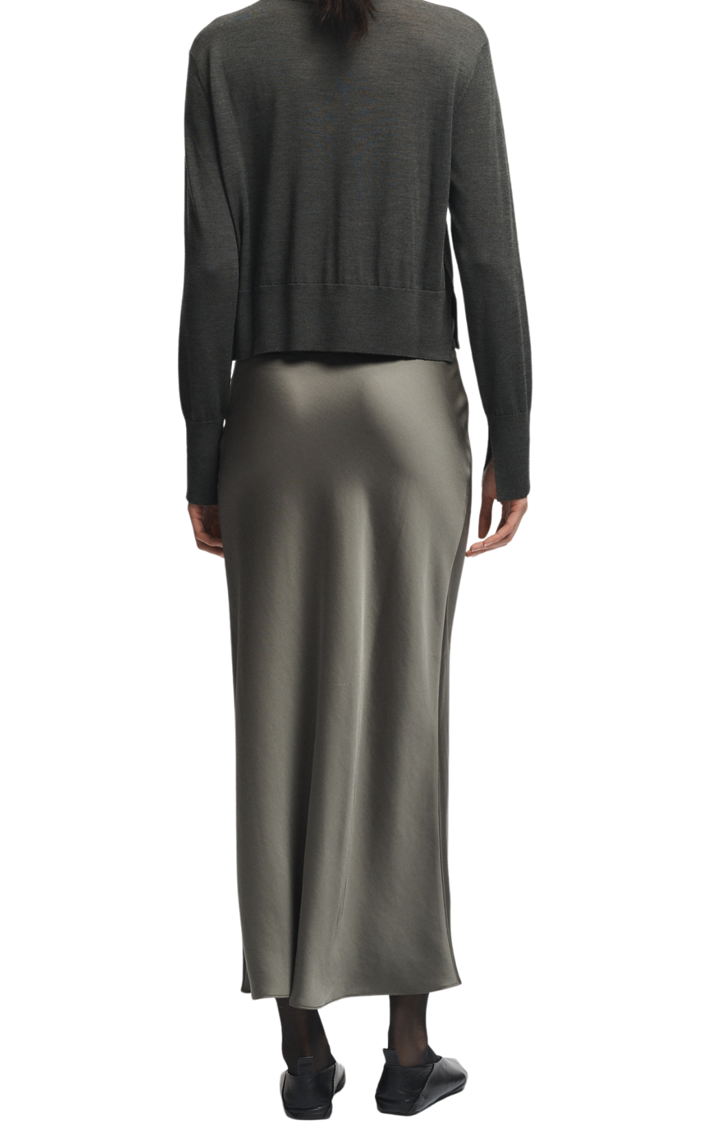 Talia Charmeuse Maxi Skirt