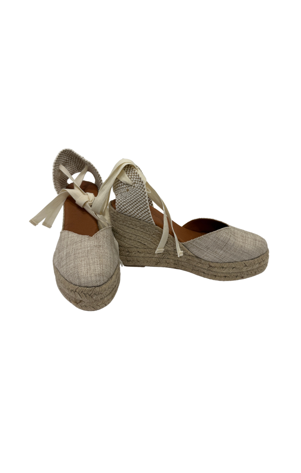le mogador bali espadrille wedge sandal closed toe ankle wrap