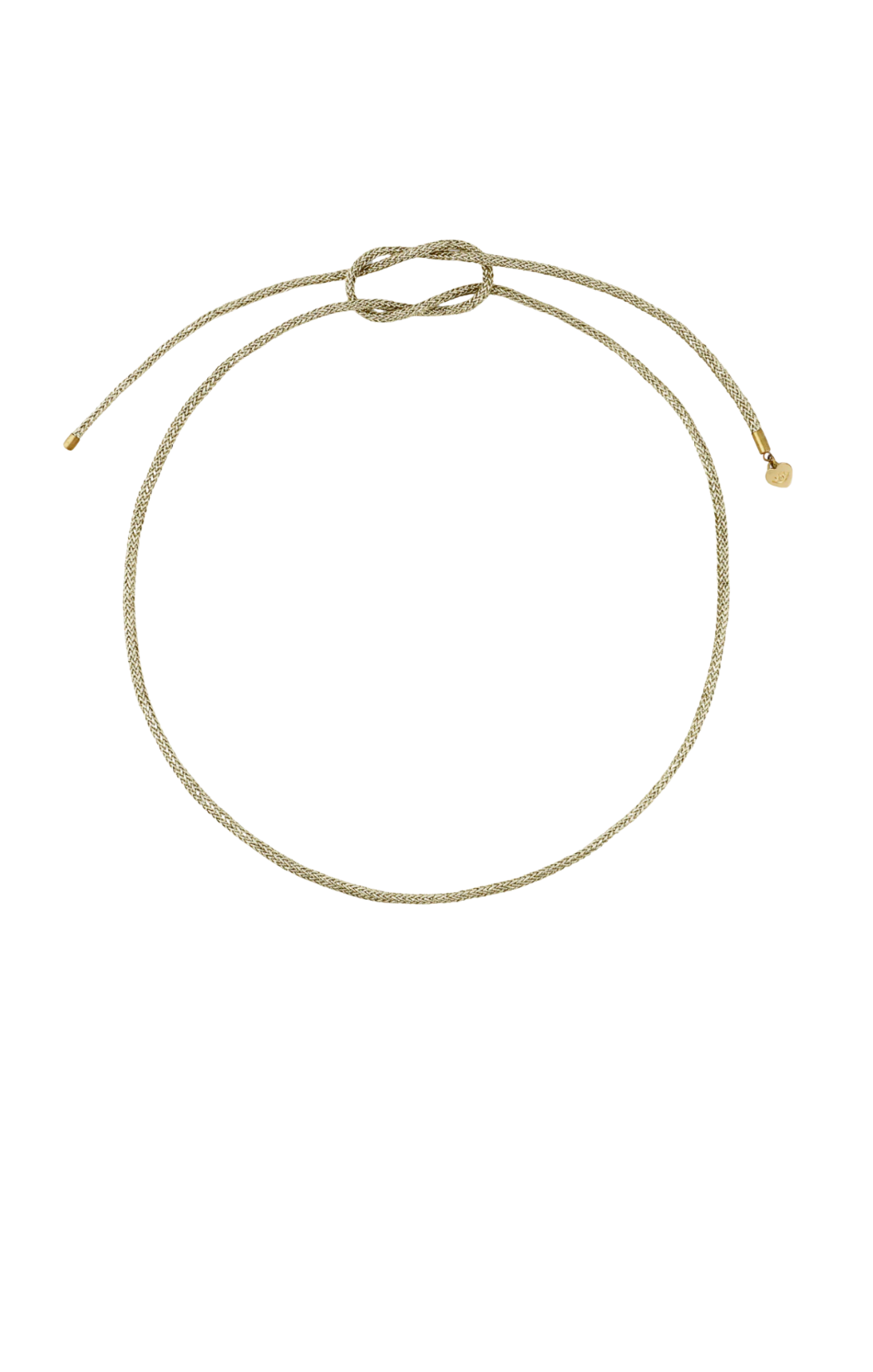 Gold Lurex Cord Necklace