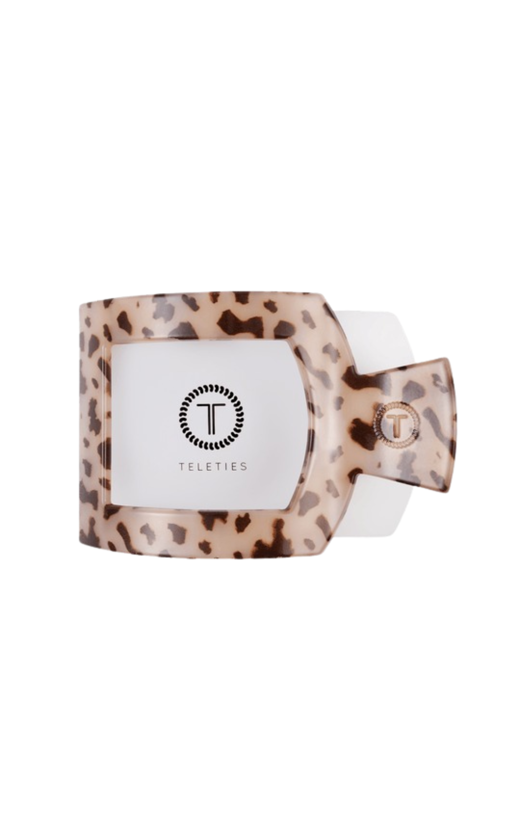 Blonde Tortoise Large Flat Square Clip