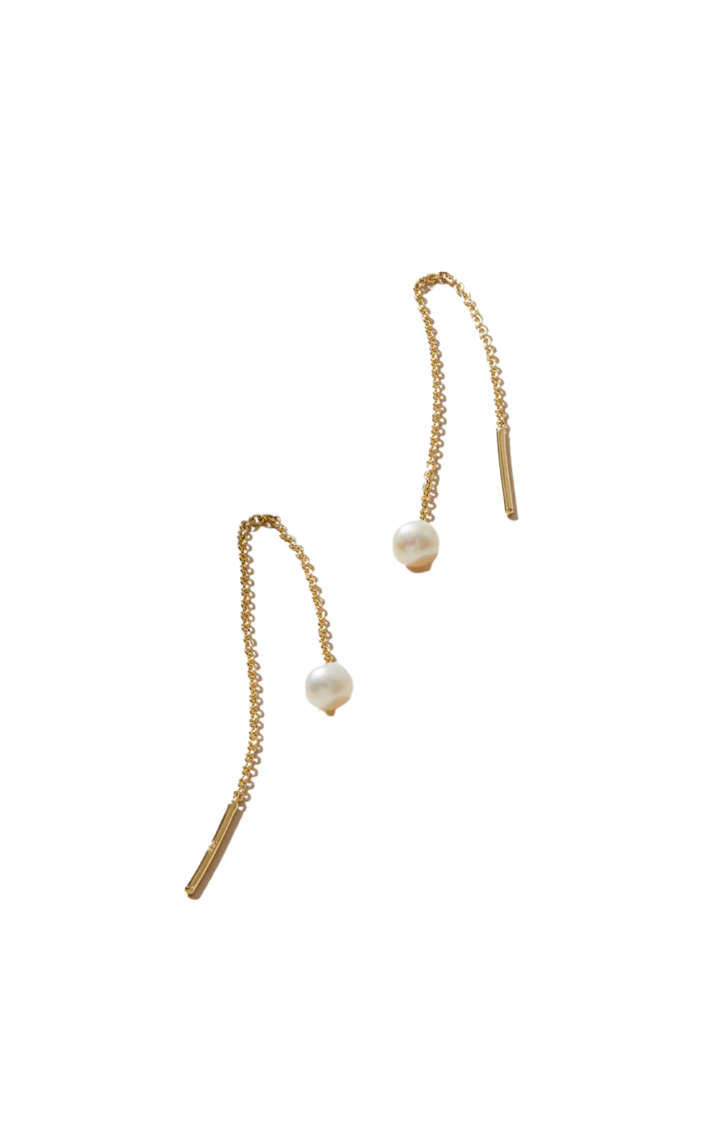 Abrielle Pearl Threader Earrings