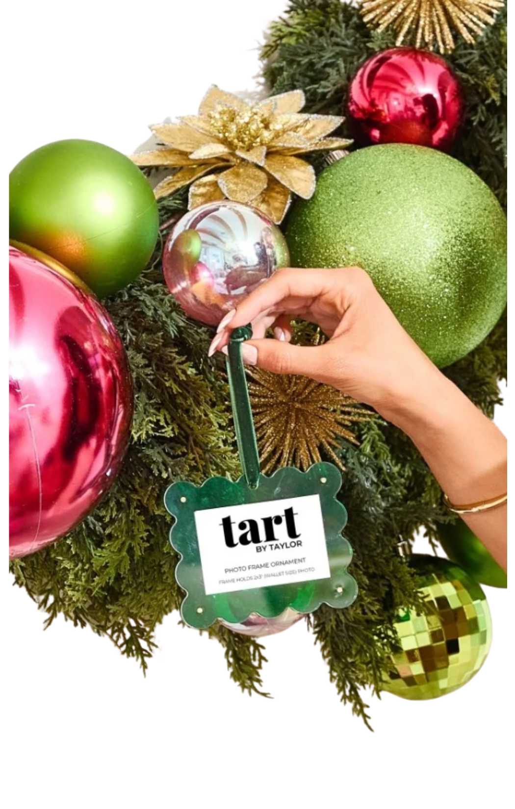 Green Frame Ornament